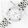 Image 3 : Rolex Sapphire Quickset White Index Diamond Sapphire Datejust Wristwatch