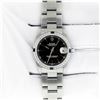 Image 2 : Rolex Ladies Midsize 31mm Black Index Stainless Steel Datejust With Box