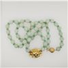 Image 1 : Jadeite, Emerald & 18K Gold Necklace by R. L. Kay
