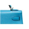 Image 7 : Hermes Bleu Frida Chevre Mini Kelly