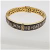 Vintage Indian Gold Topped Silver & Diamond Bangle