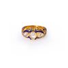 Image 1 : Vintage 22k Gold & Enamel Diamond Ring