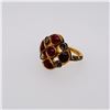 Image 1 : Antique Indian High Carat Gold Ruby & Diamond Ring