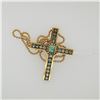 Image 1 : 18K Gold Cross Pendant & Necklace by Carlo Rici