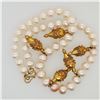 Image 1 : High Carat Gold & Pearl Necklace