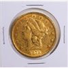 1878 $20 Liberty Head Double Eagle Gold Coin VF