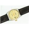 Image 3 : Rolex Mens 2T Silver Index Datejust Wristwatch With Leather Band