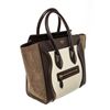 Image 2 : Celine Brown Multicolor Suede Leather Micro Luggage Handbag