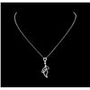 0.55 ctw Diamond Necklace - 14KT White Gold