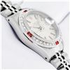 Image 3 : Rolex Stainless Steel Quickset Silver Index Diamond And Ruby Date Watch 26MM