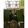 Image 1 : GROUP OF 8 ASSORTED ITEMS - FANS, HEATER, MIRROR & SMALL STEP STOOL