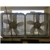Image 2 : GROUP OF 8 ASSORTED ITEMS - FANS, HEATER, MIRROR & SMALL STEP STOOL