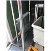 Image 2 : GROUP OF 7 ASSORTED COMMERCIAL LAUNDRY/DRY CLEANING ROLLING RACKS & BIN WITH WEIGH SCALE