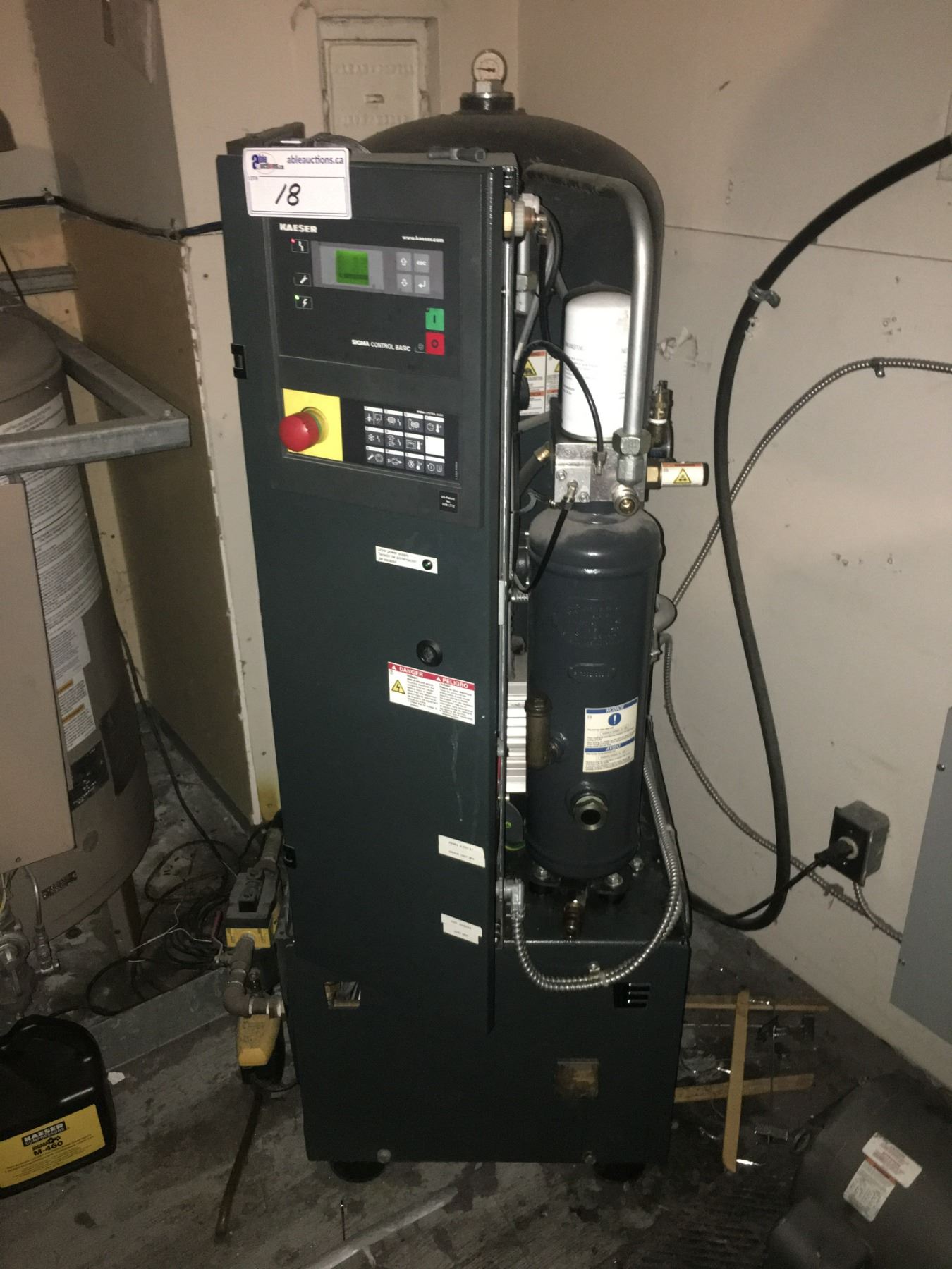 KAESER SIGMA CONTROL BASIC VARIABLE SPEED ROTARY SCREW COMPRESSOR ...