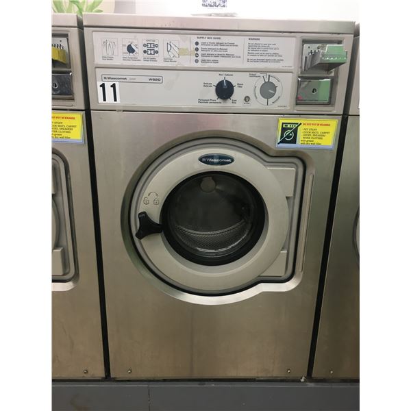 WASCOMAT JUNIOR W620 COIN OPERATED COMMERCIAL WASHING MACHINE #11 (S/S FRONT)