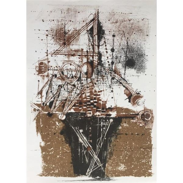 Johnny Friedlaender LES OIXEAUX 1973 Original Lithograph XXieme Siecle in Paris