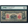 Image 1 : 1901 $10 Bison Legal Tender Note PMG 12