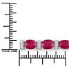 Image 3 : 14KT White Gold 16.52ctw Ruby and Diamond Bracelet