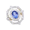 Image 2 : 14KT Yellow Gold 1.75ct Tanzanite and Diamond Ring