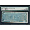Image 2 : 1864 $10 T-68 Confederate PMG 64EPQ