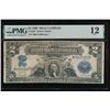 Image 1 : 1899 $2 Mini Porthole Silver Certificate PMG 12