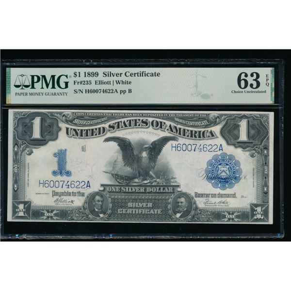 1899 $1 Black Eagle Silver Certificate PMG 63EPQ