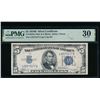 Image 1 : 1934B $5 Mule Silver Certificate PMG 30