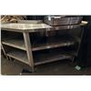 Image 3 : Stainless steel restaurant work table - approx. 35in x 29in x 20inD x 30 1/2inH