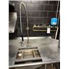 Image 2 : Quest - Stainless Steel Dishwashing sink w/2 compartment handwashing sink - approx. 138in x 28in