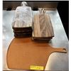 Image 1 : Ironwood Gourmet - Large group of Acacia Wood Paddle Board (used for serving) - approx. 16 pcs - ret