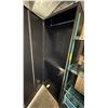 Image 2 : Single Door Black Metal Cabinet - approx. 82in x 31in l