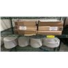 Image 1 : Large group of assorted serving plates & 6 boxes of greaseproof sheets