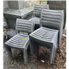 Image 1 : Large group of patio chairs (assorted colors) - approx. 19 pcs