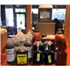 Image 1 : Large group of assorted restaurant syrups - includes lynch sirop/Frank's Red-hot sauce etc.