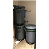 Image 1 : Group of 3 Rubbermaid Bins w/wheels