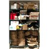 Image 1 : Contents of shelving - includes cleaning supplies