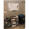 Image 1 : Large group of misc. office supplies w/white board/sealers etc.