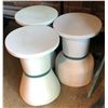 Image 2 : Group of 3 white stools