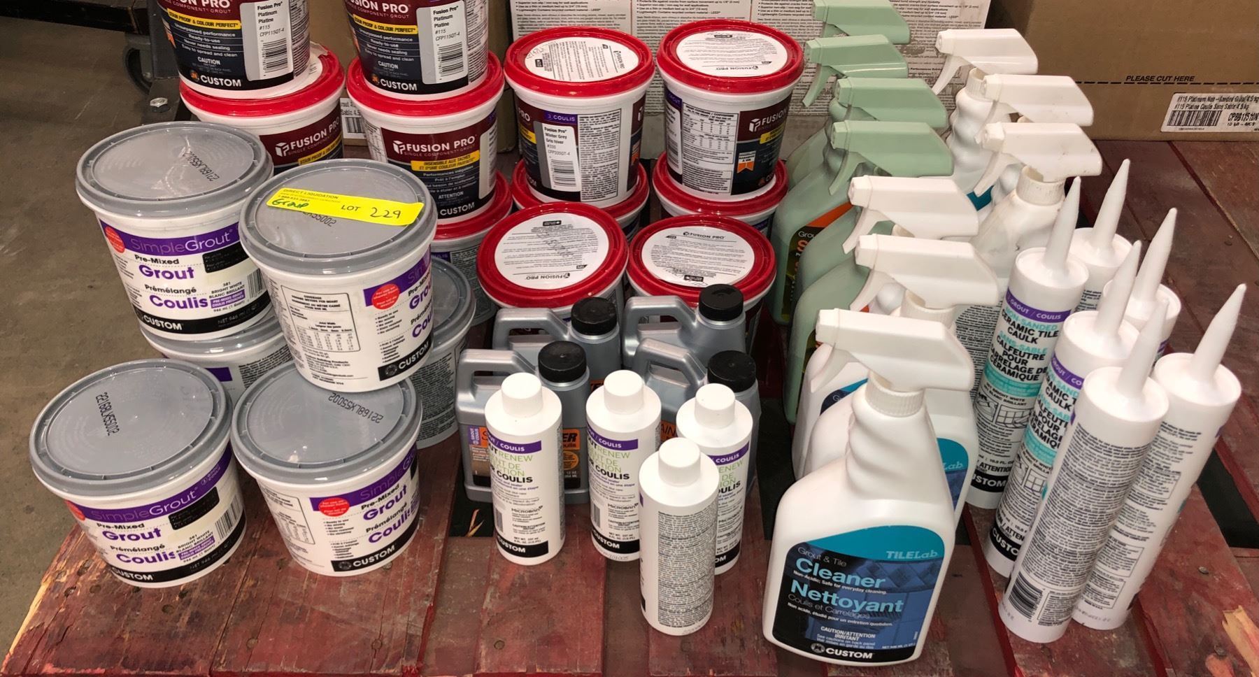 Large Group of Fusion Pro/ Simple Grout/ Tile Lab includes Stain Proof & Colour Perfect/ PreMixed