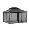 Image 2 : Hampton Bay -  Hard Top Gazebo - Approx. 12ft x 10ft x 9.6ft - Retail: $1200