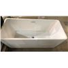 Large White Bathtub - approx. 56in W x 30in D x 22in H
