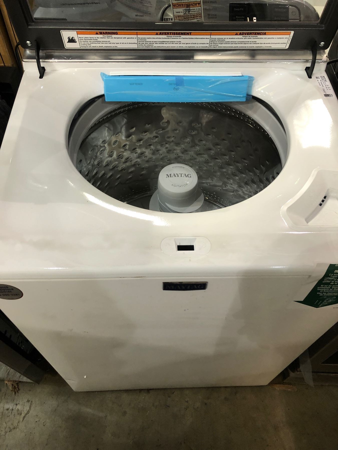 NEW Maytag - Smart Top Load Washer - Model:MVW623OHW2 - New, Scratch n dent