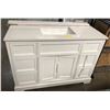 Image 1 : Open drawer Vanity 42in with sink and backsplash