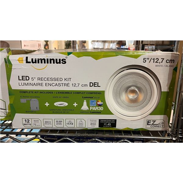 Group of 4 Luminus LED 5in Recessed Kit Light