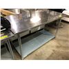 Image 2 : 5ft Stainless Steel Restaurant Work Table