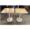 Image 1 : Group of 2 restaurant patio tables - 2ft x 2ft x 29in height