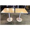 Image 1 : Group of 2 restaurant patio tables - 2ft x 2ft x 29in height