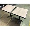 Image 3 : Group of 2 restaurant patio tables - 2ft x 2ft x 29in height