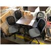 Image 1 : Office Set up - includes Table and 4 chair (Table Approx. 2 1/2Ft wide x 2 1/2 dept x 3ft high)