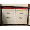 Image 1 : Group of 2 rolling Office side tables